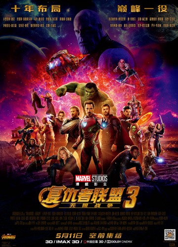 《复仇者联盟3：无限战争》电影Avengers:Infinity War影评及详情